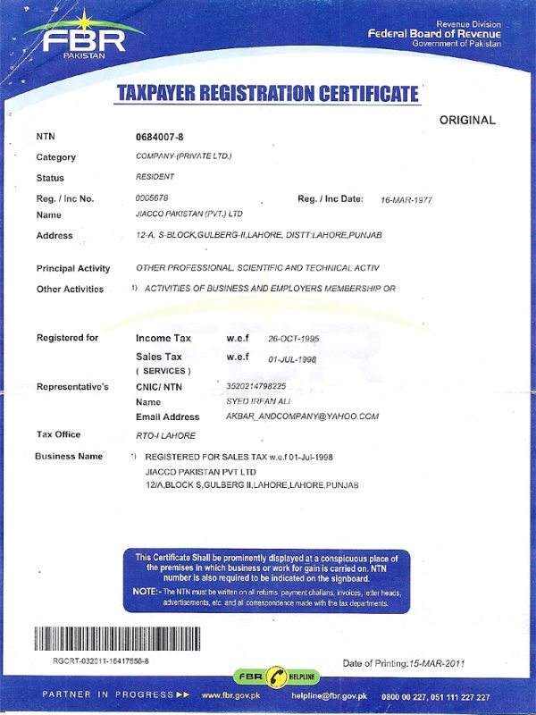 Jiacco-NTN-FBR-Reg-Certific